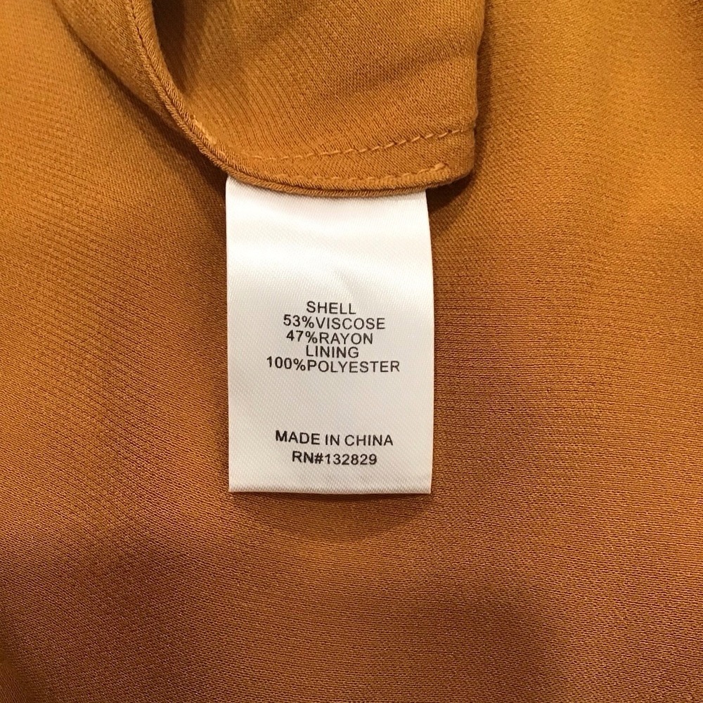 House of Harlow 1960 maxi Wrap dress Pumpkin Spice Orange Satin Medium W Flaw - Picture 8 of 16